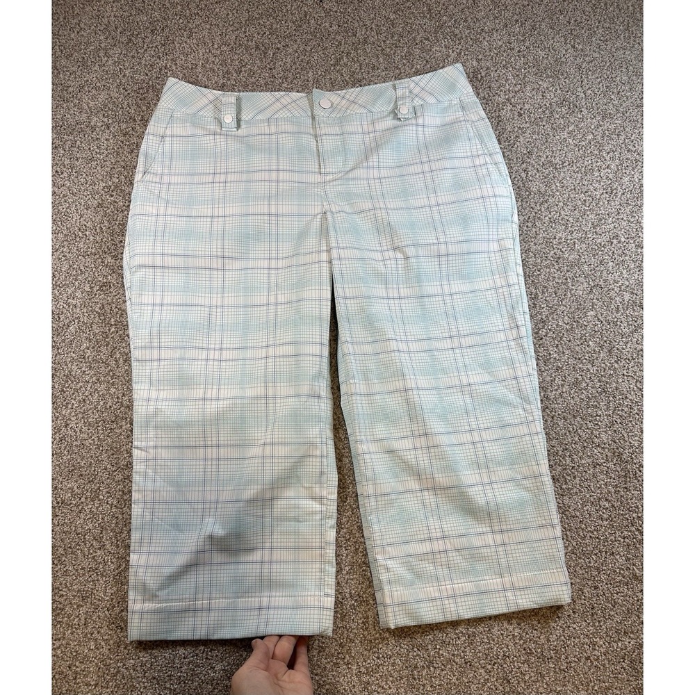 NWT‎ Under Armour Women's 10 Performance All Season Blue Plaid Bermuda Shorts